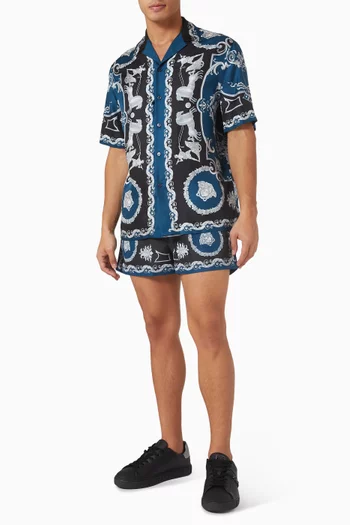 Mythic Barocco-print Swim Shorts in Nylon