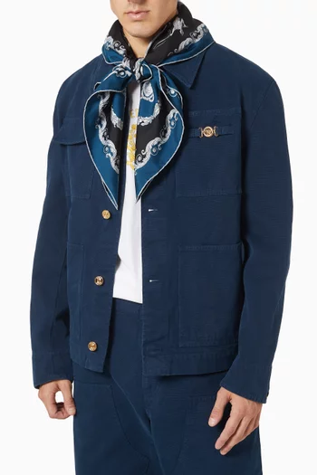 وشاح بنقشة حرير تويل