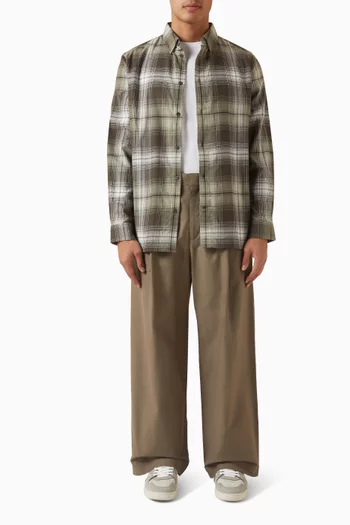 Checked Shirt in Pima-cotton