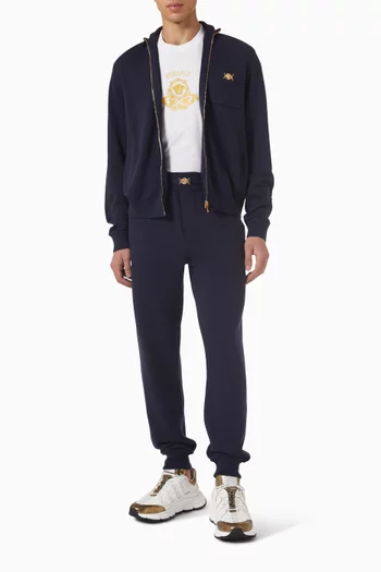 سترة بسحّاب منسوجة بمزيج كشمير