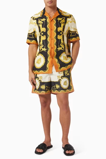 Mythic Barocco-print Swim Shorts in Nylon