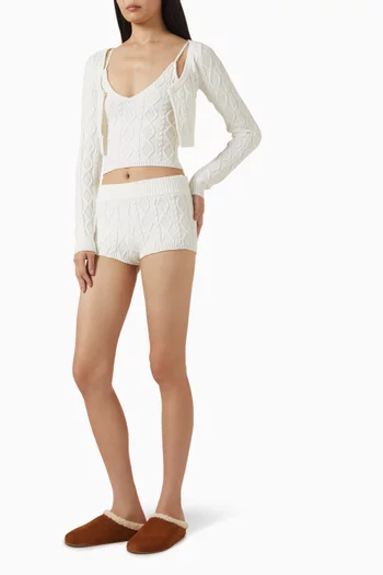 Snow Bunny Cableknit Tank