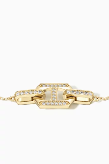Links DD Iconica Diamond Bracelet in 18kt Gold