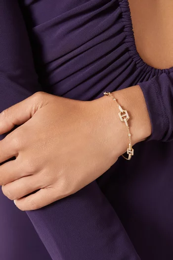 Links DD Iconica Diamond Bracelet in 18kt Gold