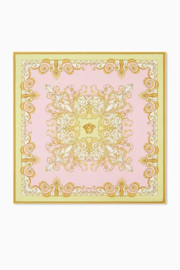 وشاح بنقشة الربيع الباروكية حرير تويل