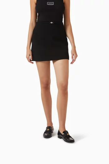 حذاء سهل الارتداء بحلية شعار ميدوسا ‎‎'‎95 جلد لامع