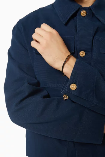 Greca Bracelet in Leather