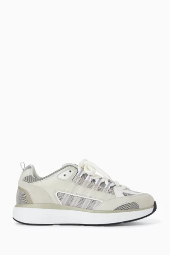 Hyper Runner Sneakers in Mesh & Leather