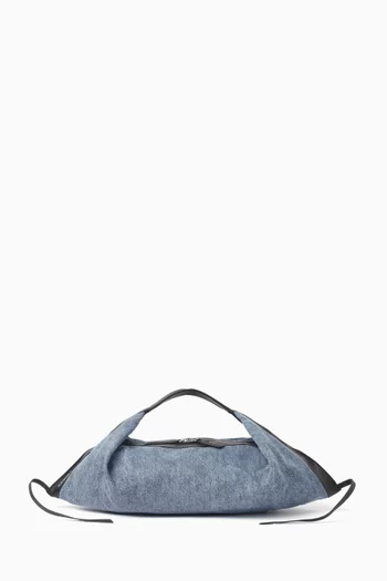 Small Luna Shoulder Bag in Denim