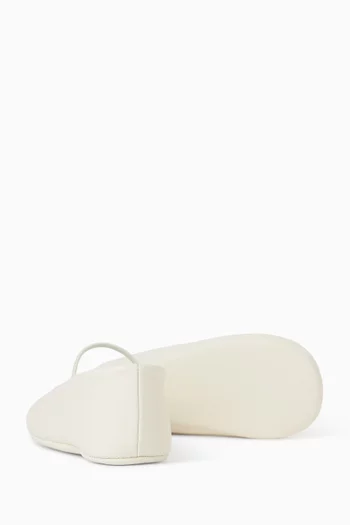 Logo Ballerinas in Leather