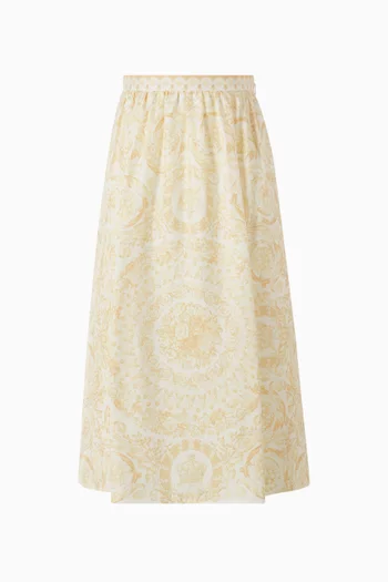 Barocco Skirt in Silk Twill