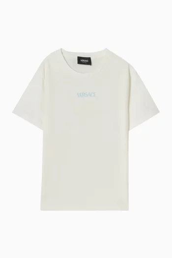 Barocco Print T-shirt in Cotton-jersey