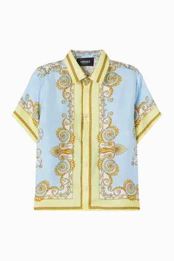 Barocco-print Shirt in Silk