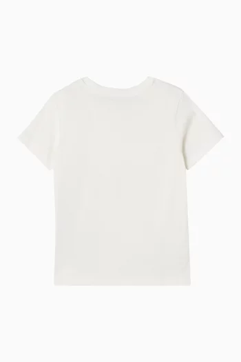 تي شيرت بشعار الماركة نيون قطن جيرسيه