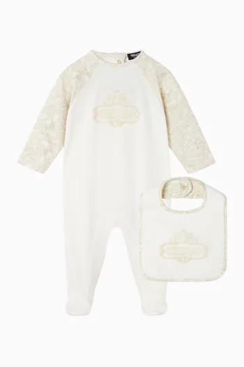 Barocco Sleepsuit Set in Cotton