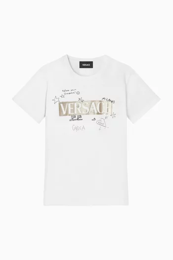 Doodle Logo T-shirt in Cotton