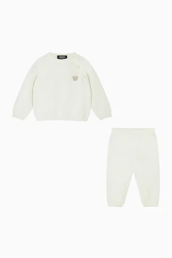 Medusa Sweater & Sweatpants Set in Cotton-knit