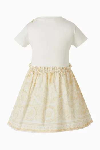 Barocco Dress in Poplin & Jersey