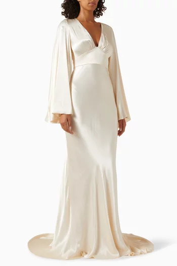 فستان لا لون بظهر مكشوف