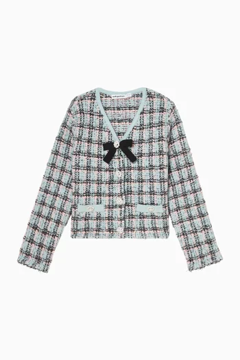 كارديغان بارز الملمس مخطط