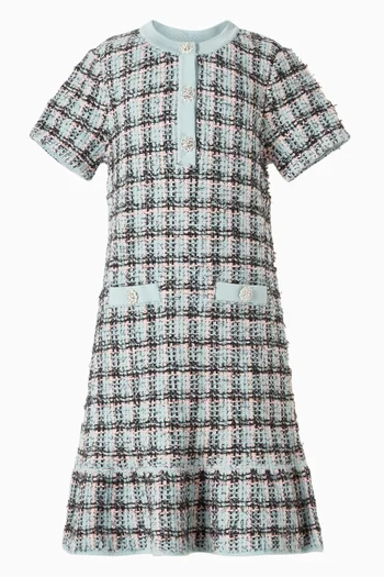 Textured Stripe Knit Dress