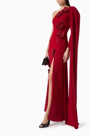 فستان بكتف مكشوف وكاب