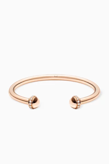 Possession Diamond Bangle Bracelet in 18kt Rose Gold