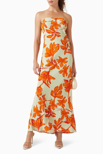 Estelle Strapless Maxi Dress in Viscose