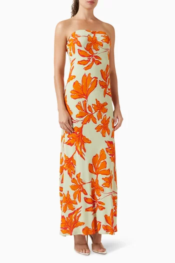 Estelle Strapless Maxi Dress in Viscose