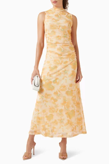 Claire Midi Dress in Mesh