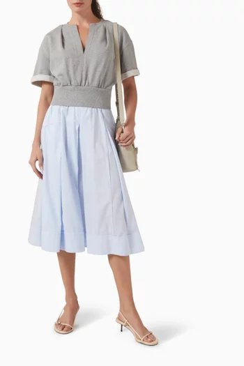 Combo Dress in French Terry