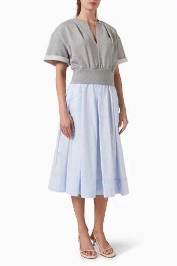 Combo Dress in French Terry