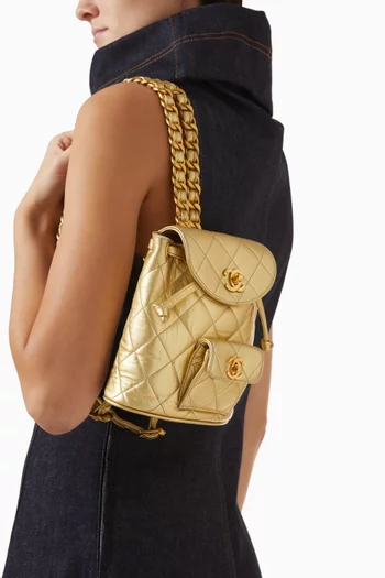 90s Mini Duma Backpack in Lambskin Leather