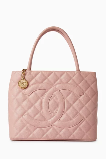 2000s Medallion Tote Bag in Caviar Leather