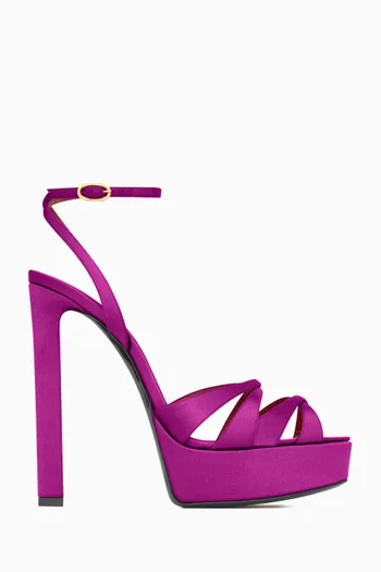 Chandelle 140 Sandals in Satin