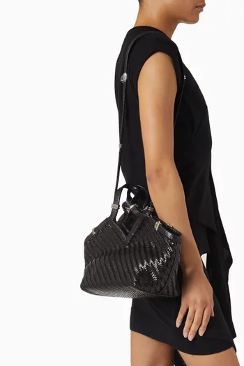 حقيبة يد أوشا جلد مجدول