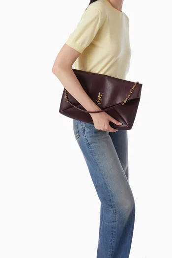 XXL Cassandre Envelope Pouch in Calf Leather