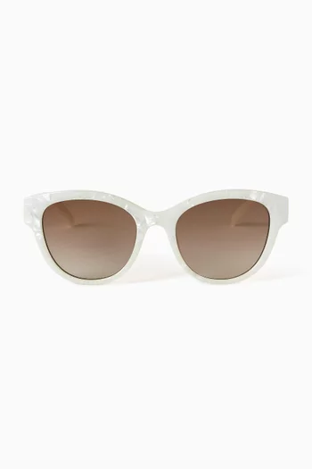 Majestic Cat-eye Sunglasses in Polymer