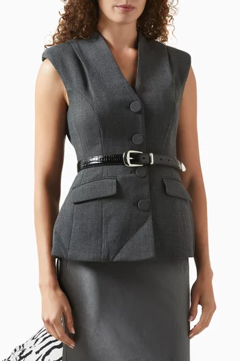 No. 16 Belt in Patent Leather