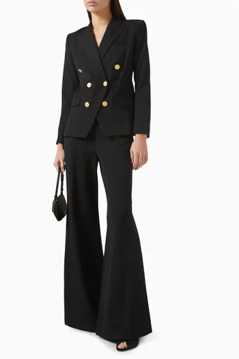 Pilar Wide-leg Pants in Suiting Fabric