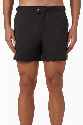 Swim Shorts in Micro Compact Poplin