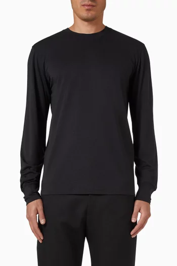 Crew Neck T-shirt in Lyocell & Cotton