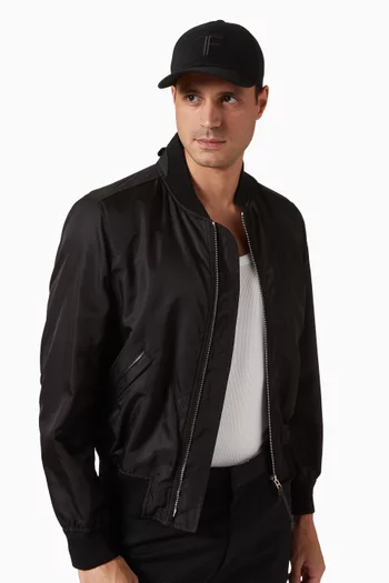 Logo-embroidered Baseball Cap in Canvas