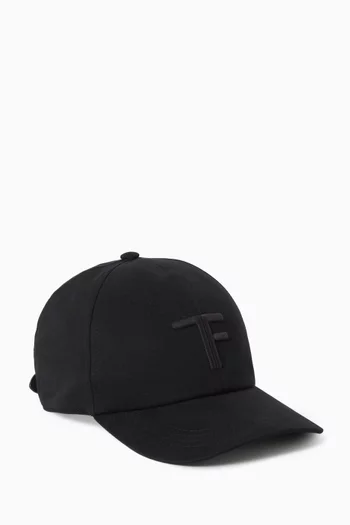 Logo-embroidered Baseball Cap in Canvas