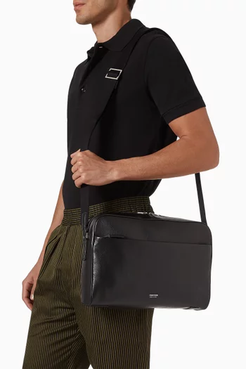 حقيبة مسنجر جلد حبيبي