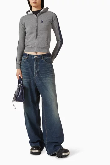 Lion Zip Hoodie in Dry-fleece