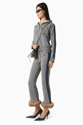 Lion Flared Capri Sweatpants in Dry Fleece