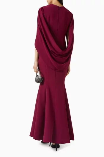 فستان واسع بشال