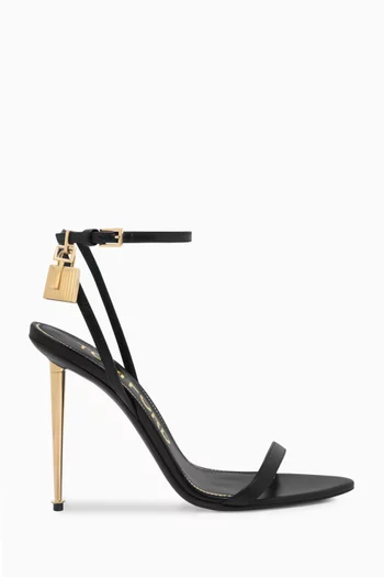 صندل نيكد بكعب 105 مم جلد