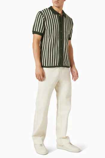 تي شيرت بولو كولينز بنسيج دقيق بغرزة الضفيرة قطن